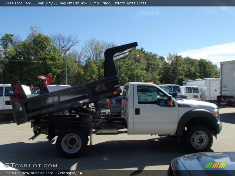 Oxford White / Steel 2014 Ford F450 Super Duty XL Regular Cab 4x4 Dump Truck