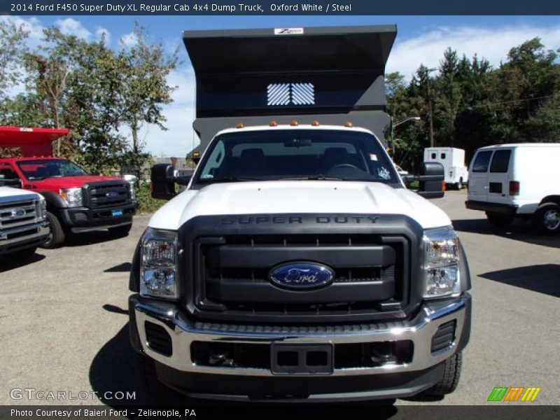 Oxford White / Steel 2014 Ford F450 Super Duty XL Regular Cab 4x4 Dump Truck
