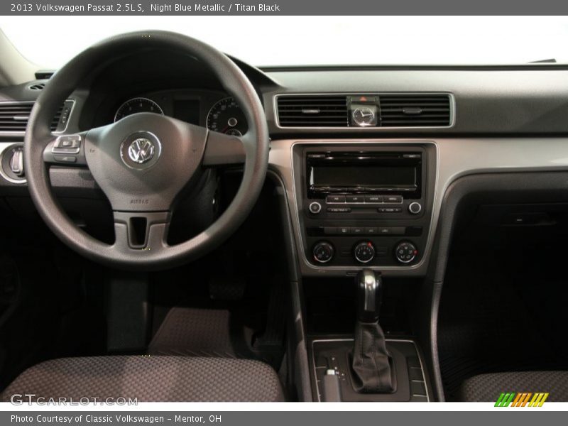 Night Blue Metallic / Titan Black 2013 Volkswagen Passat 2.5L S