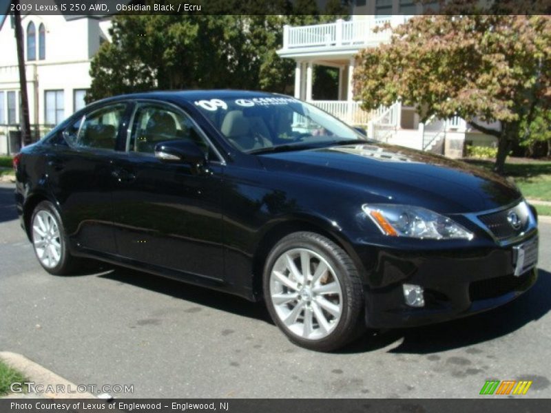 Obsidian Black / Ecru 2009 Lexus IS 250 AWD