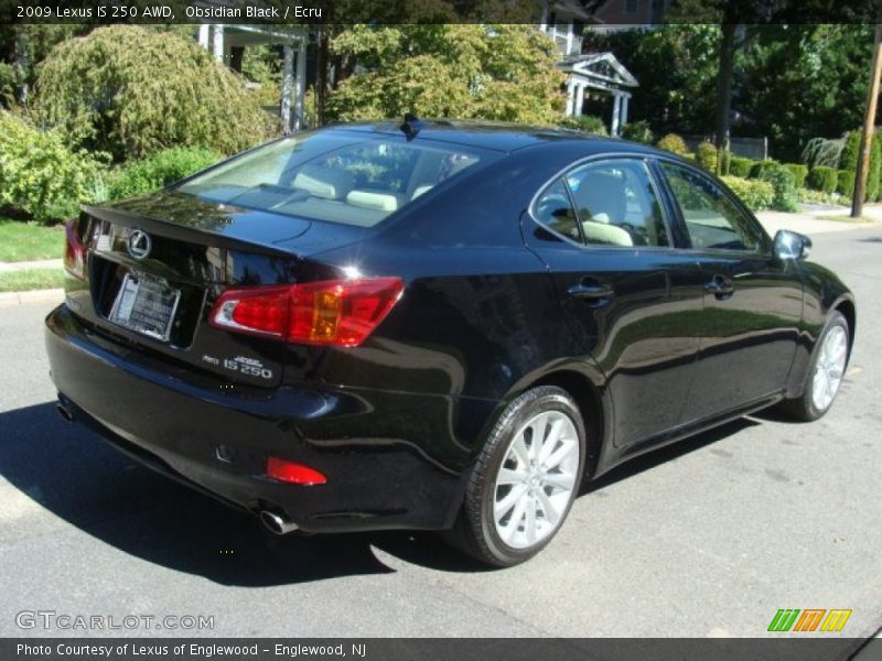 Obsidian Black / Ecru 2009 Lexus IS 250 AWD