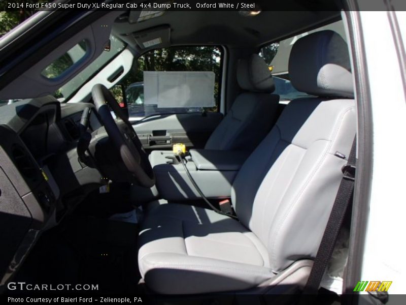 Oxford White / Steel 2014 Ford F450 Super Duty XL Regular Cab 4x4 Dump Truck