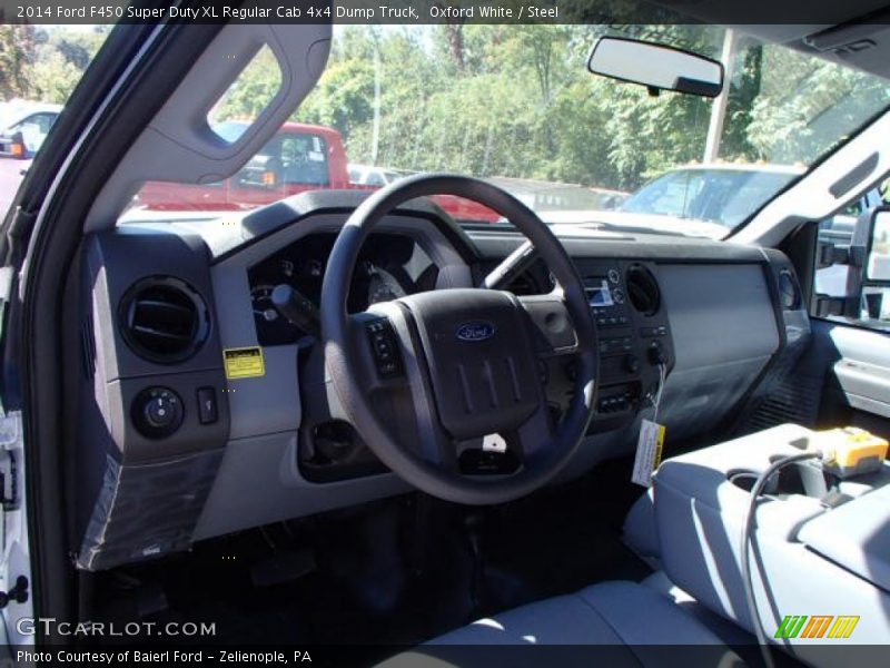 Oxford White / Steel 2014 Ford F450 Super Duty XL Regular Cab 4x4 Dump Truck