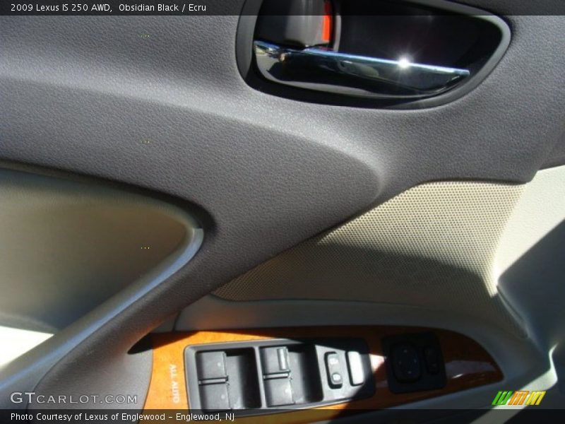 Obsidian Black / Ecru 2009 Lexus IS 250 AWD