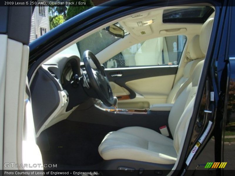 Obsidian Black / Ecru 2009 Lexus IS 250 AWD