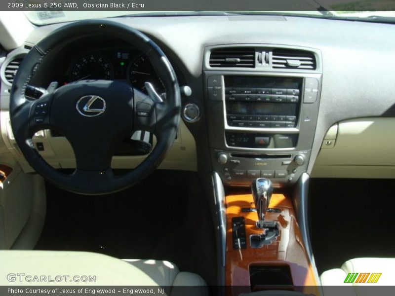 Obsidian Black / Ecru 2009 Lexus IS 250 AWD