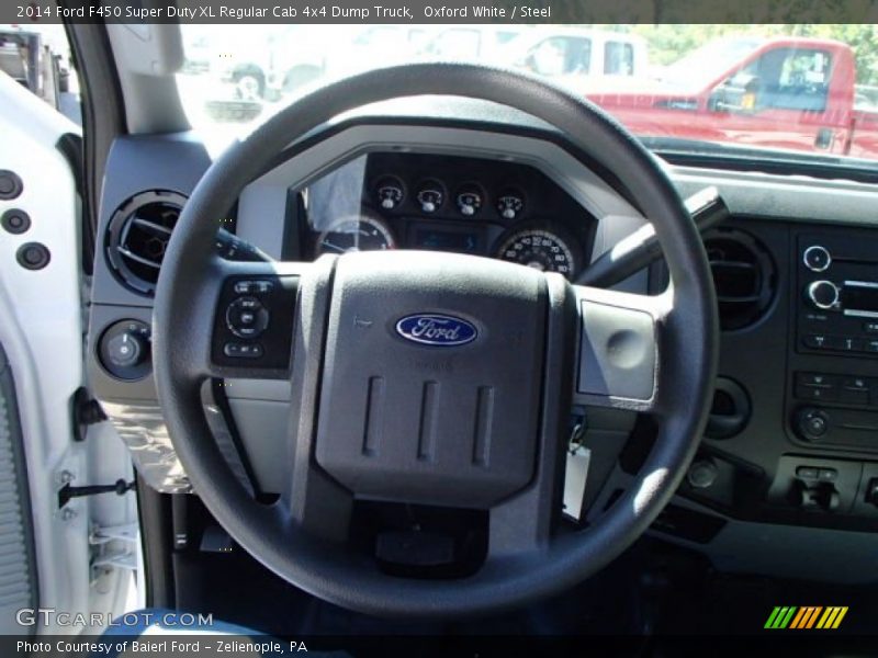  2014 F450 Super Duty XL Regular Cab 4x4 Dump Truck Steering Wheel