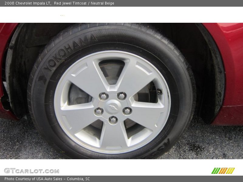 Red Jewel Tintcoat / Neutral Beige 2008 Chevrolet Impala LT