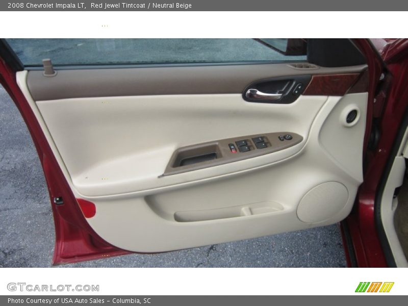 Red Jewel Tintcoat / Neutral Beige 2008 Chevrolet Impala LT