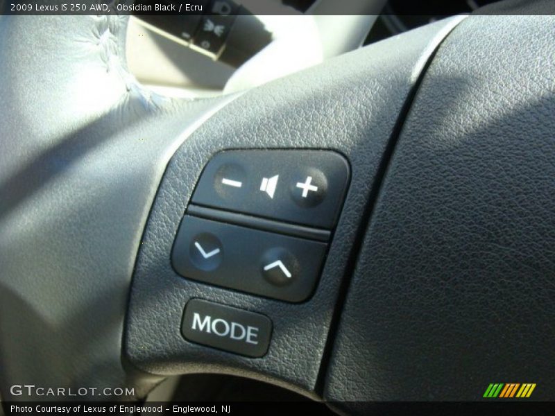 Obsidian Black / Ecru 2009 Lexus IS 250 AWD