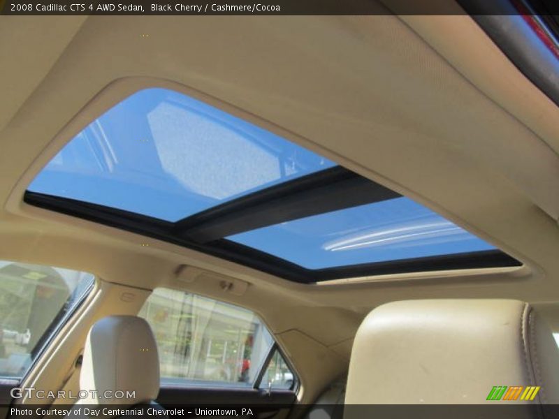 Black Cherry / Cashmere/Cocoa 2008 Cadillac CTS 4 AWD Sedan