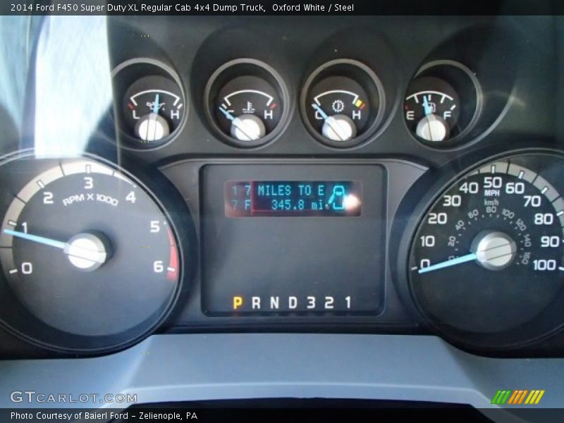  2014 F450 Super Duty XL Regular Cab 4x4 Dump Truck XL Regular Cab 4x4 Dump Truck Gauges