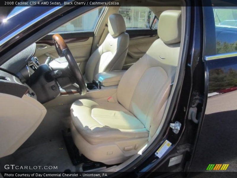 Black Cherry / Cashmere/Cocoa 2008 Cadillac CTS 4 AWD Sedan