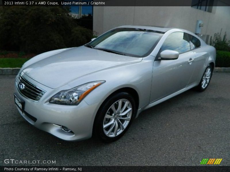 Liquid Platinum / Graphite 2013 Infiniti G 37 x AWD Coupe