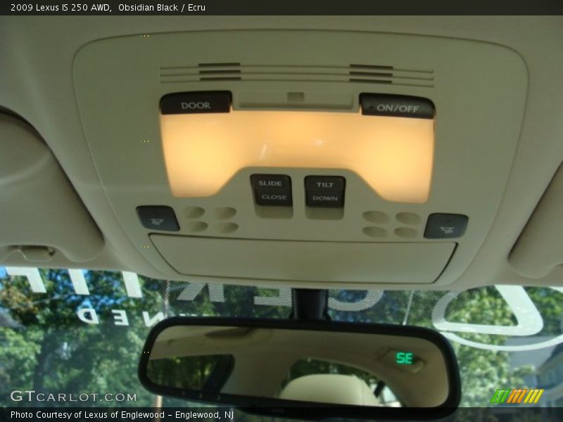 Obsidian Black / Ecru 2009 Lexus IS 250 AWD