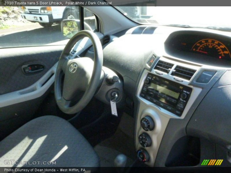 Polar White / Dark Charcoal 2010 Toyota Yaris 5 Door Liftback