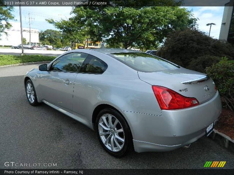 Liquid Platinum / Graphite 2013 Infiniti G 37 x AWD Coupe
