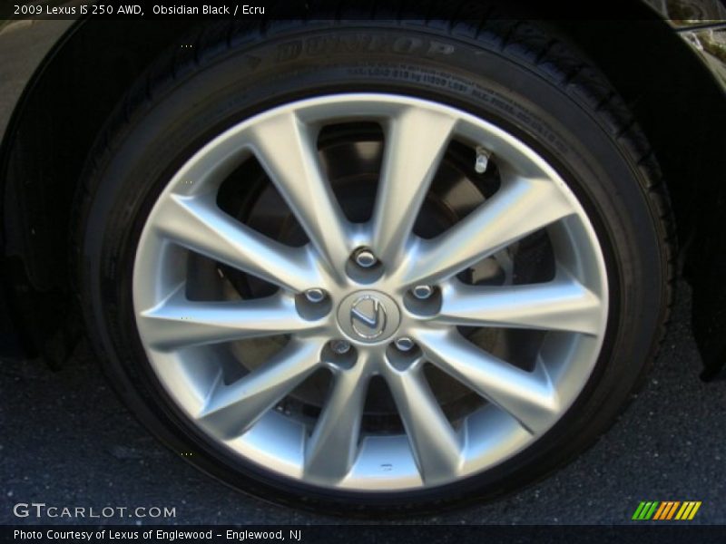 Obsidian Black / Ecru 2009 Lexus IS 250 AWD