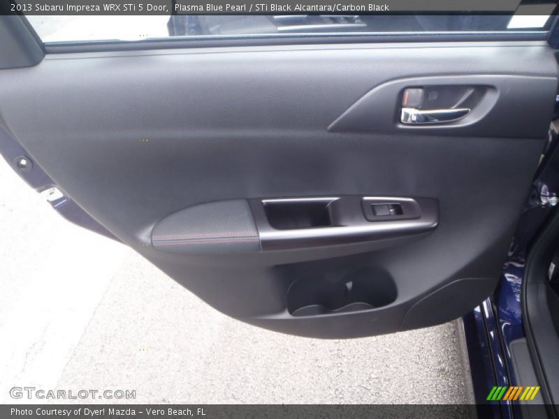 Plasma Blue Pearl / STi Black Alcantara/Carbon Black 2013 Subaru Impreza WRX STi 5 Door