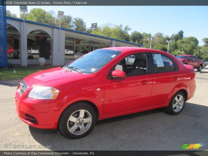 Victory Red / Charcoal 2008 Chevrolet Aveo LS Sedan