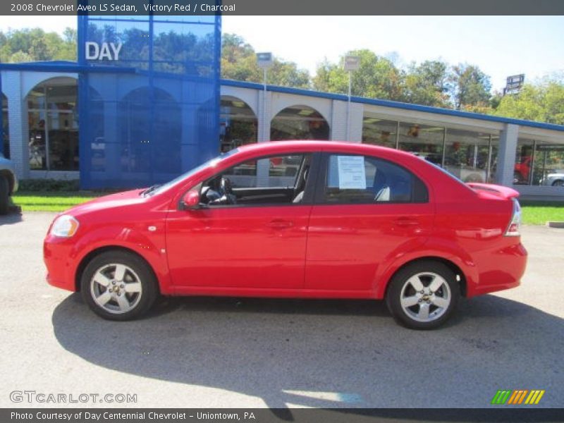 Victory Red / Charcoal 2008 Chevrolet Aveo LS Sedan