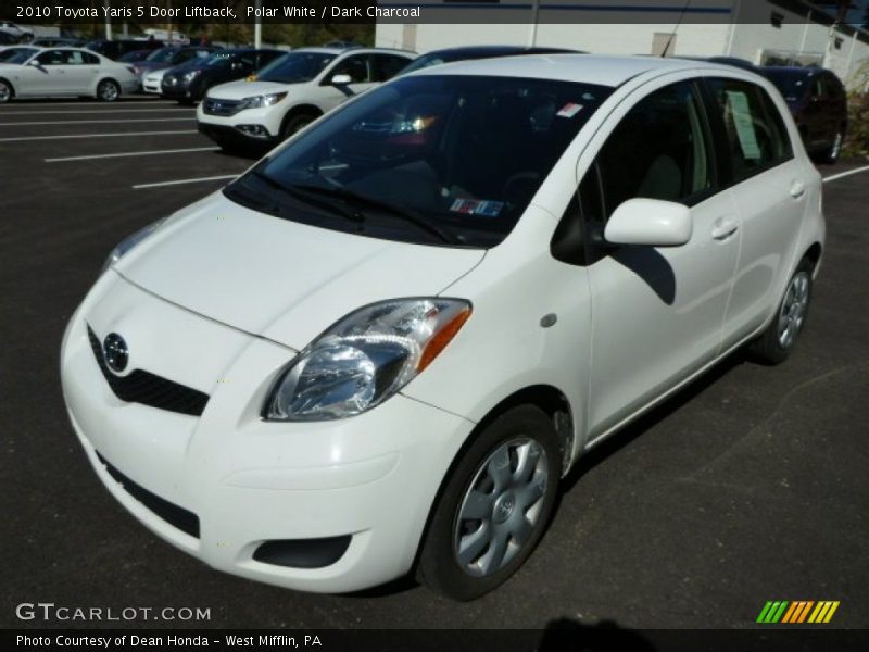 Polar White / Dark Charcoal 2010 Toyota Yaris 5 Door Liftback