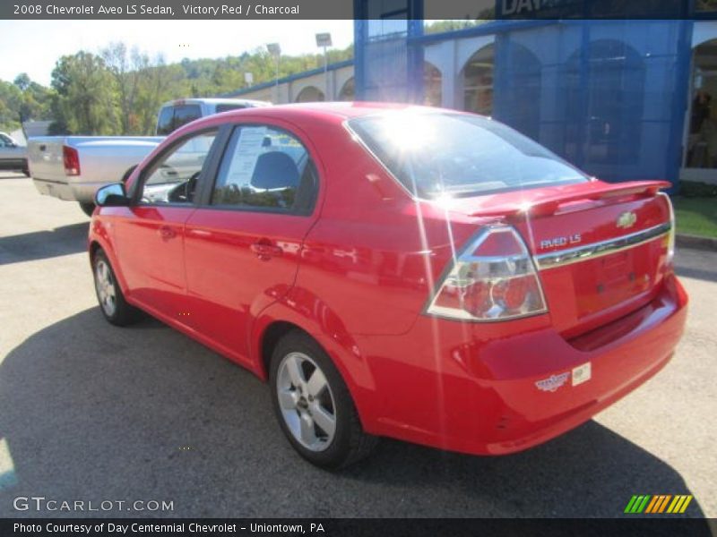 Victory Red / Charcoal 2008 Chevrolet Aveo LS Sedan
