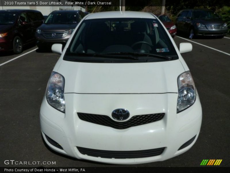 Polar White / Dark Charcoal 2010 Toyota Yaris 5 Door Liftback