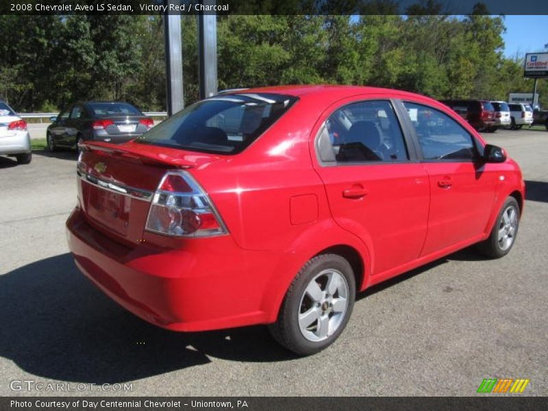 Victory Red / Charcoal 2008 Chevrolet Aveo LS Sedan