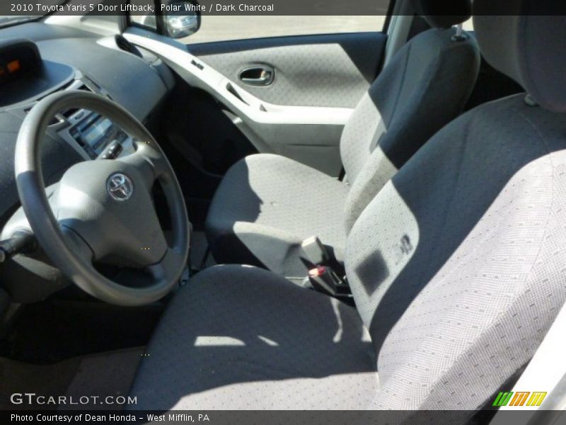 Polar White / Dark Charcoal 2010 Toyota Yaris 5 Door Liftback