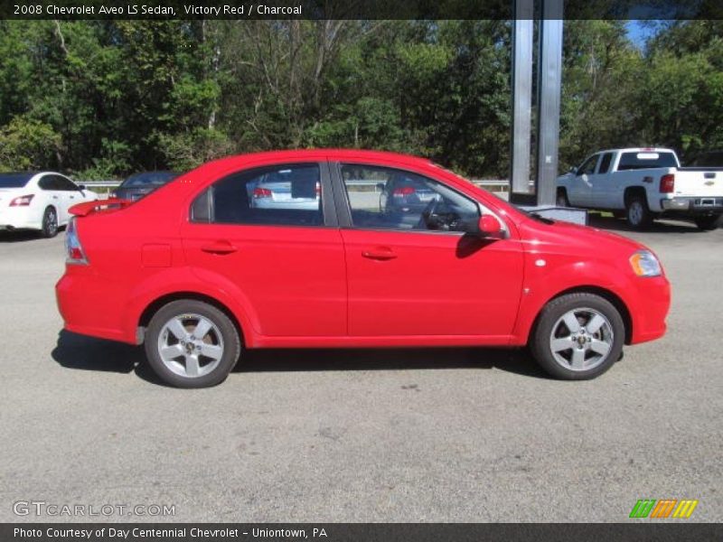 Victory Red / Charcoal 2008 Chevrolet Aveo LS Sedan
