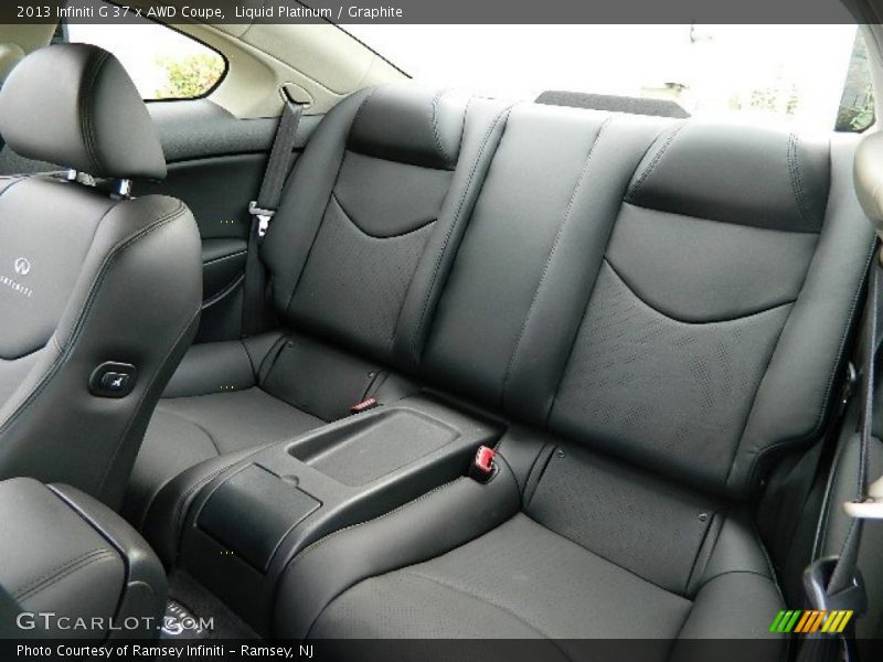 Rear Seat of 2013 G 37 x AWD Coupe