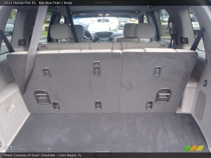 Bali Blue Pearl / Beige 2011 Honda Pilot EX