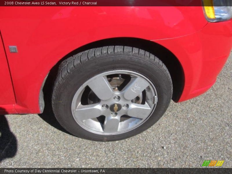 Victory Red / Charcoal 2008 Chevrolet Aveo LS Sedan
