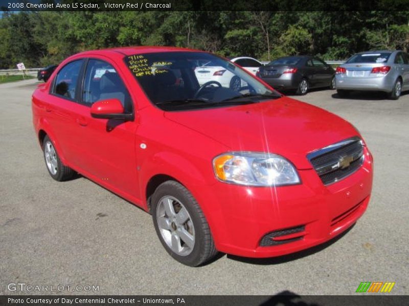 Victory Red / Charcoal 2008 Chevrolet Aveo LS Sedan