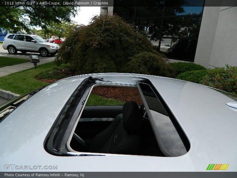 Sunroof of 2013 G 37 x AWD Coupe