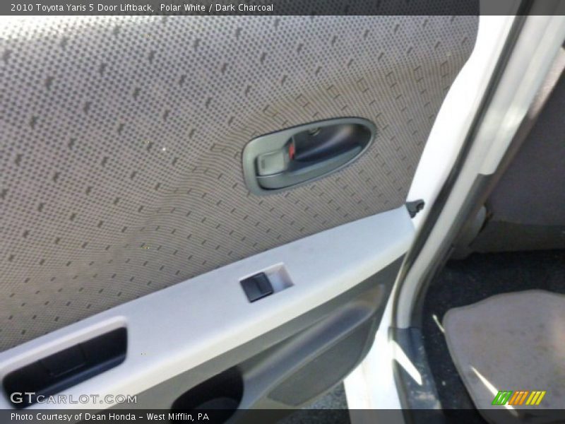 Polar White / Dark Charcoal 2010 Toyota Yaris 5 Door Liftback