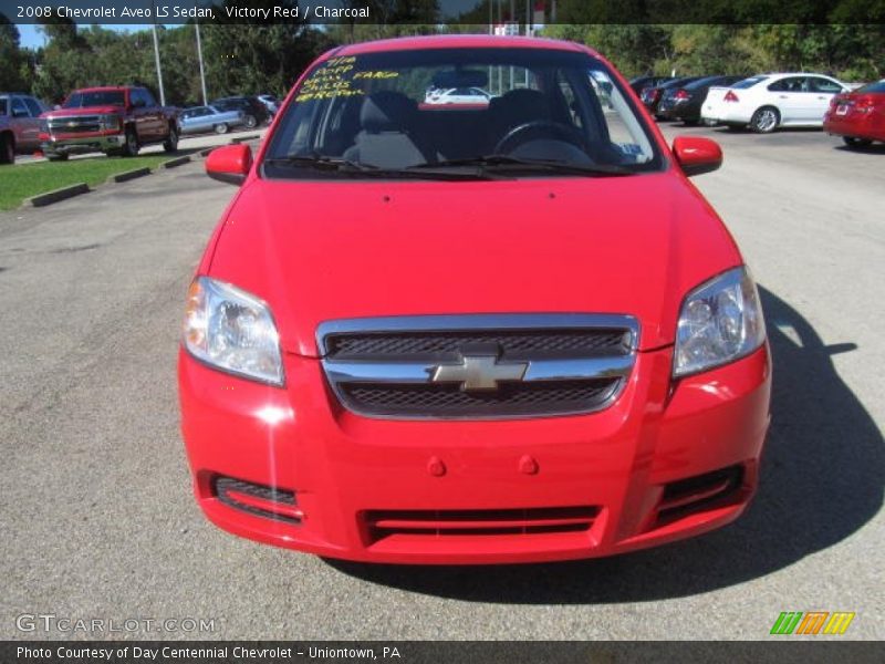 Victory Red / Charcoal 2008 Chevrolet Aveo LS Sedan