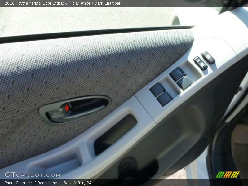 Polar White / Dark Charcoal 2010 Toyota Yaris 5 Door Liftback