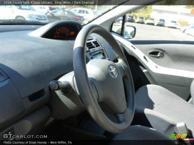 Polar White / Dark Charcoal 2010 Toyota Yaris 5 Door Liftback