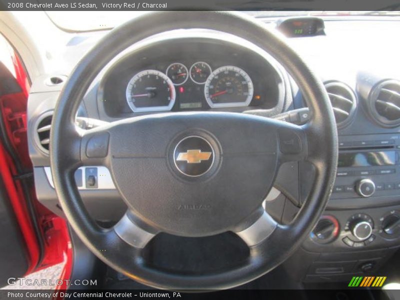 Victory Red / Charcoal 2008 Chevrolet Aveo LS Sedan