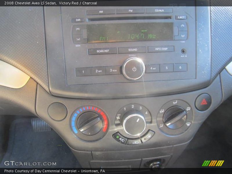 Victory Red / Charcoal 2008 Chevrolet Aveo LS Sedan