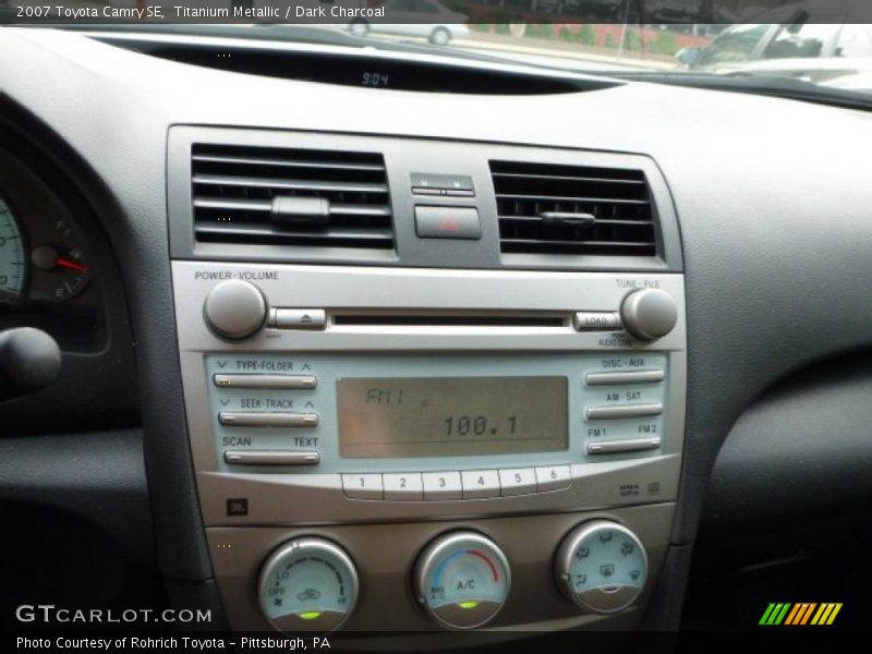 Titanium Metallic / Dark Charcoal 2007 Toyota Camry SE