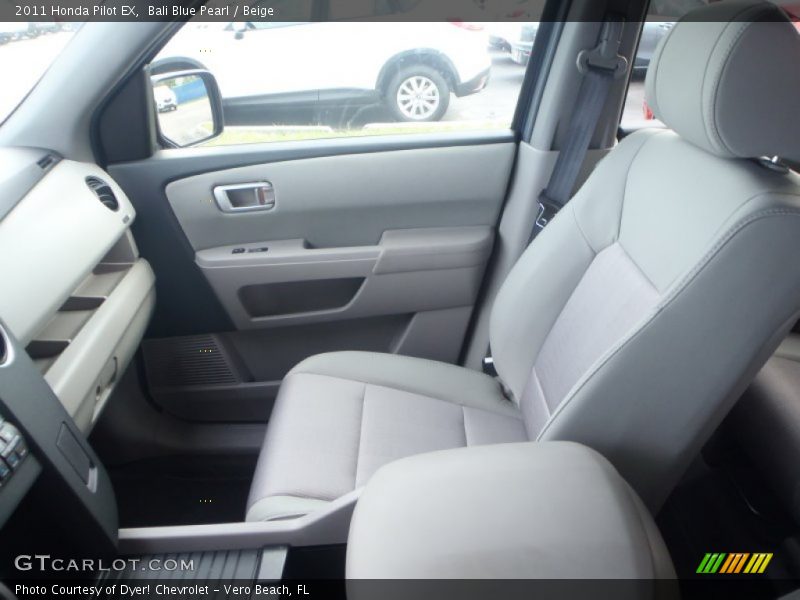 Bali Blue Pearl / Beige 2011 Honda Pilot EX