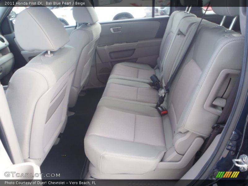 Bali Blue Pearl / Beige 2011 Honda Pilot EX