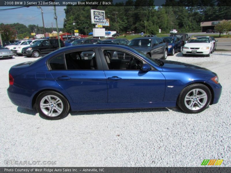 Montego Blue Metallic / Black 2008 BMW 3 Series 328xi Sedan