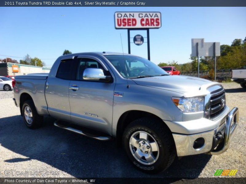 Silver Sky Metallic / Graphite Gray 2011 Toyota Tundra TRD Double Cab 4x4