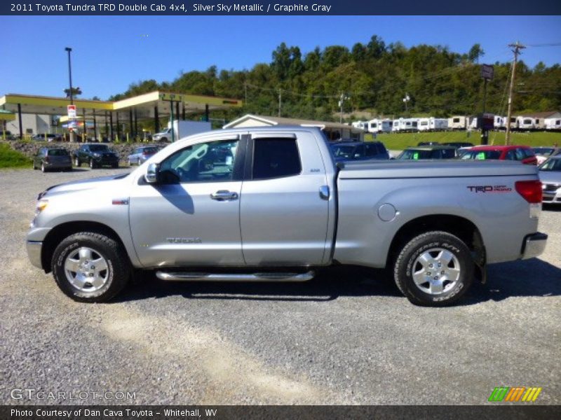 Silver Sky Metallic / Graphite Gray 2011 Toyota Tundra TRD Double Cab 4x4
