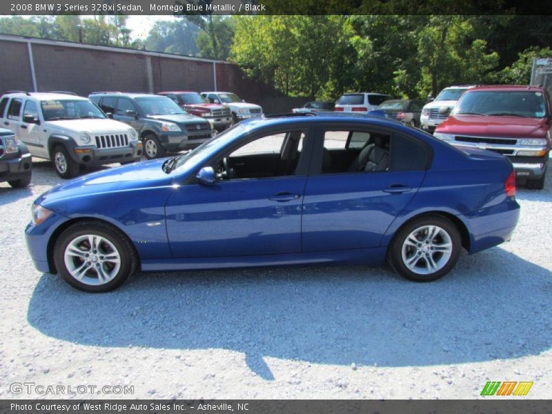 Montego Blue Metallic / Black 2008 BMW 3 Series 328xi Sedan