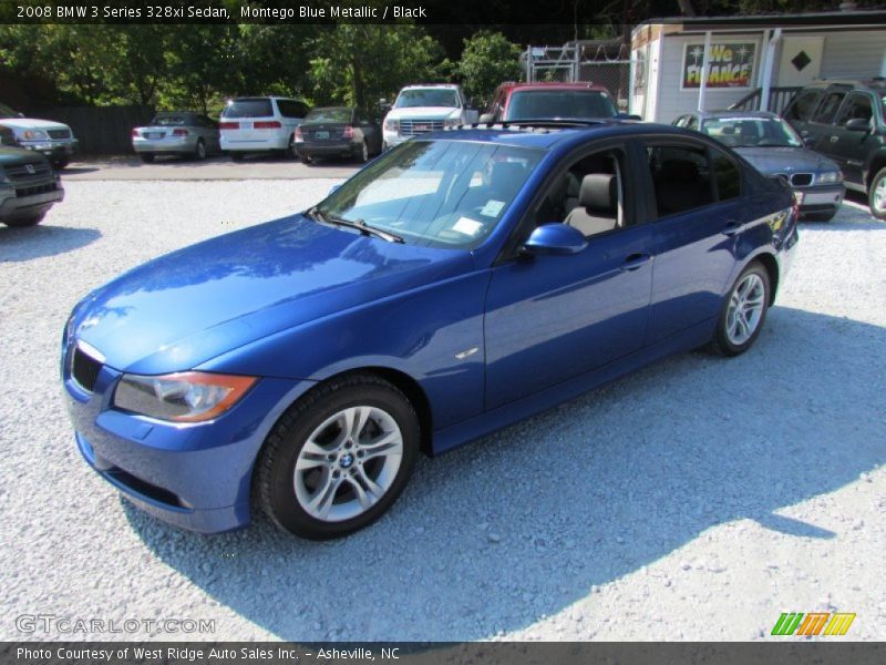 Montego Blue Metallic / Black 2008 BMW 3 Series 328xi Sedan